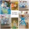 3.8 oz. Printed Vintage Milk Bottle Favor Jar - It's a Boy Blue (Set of 12)